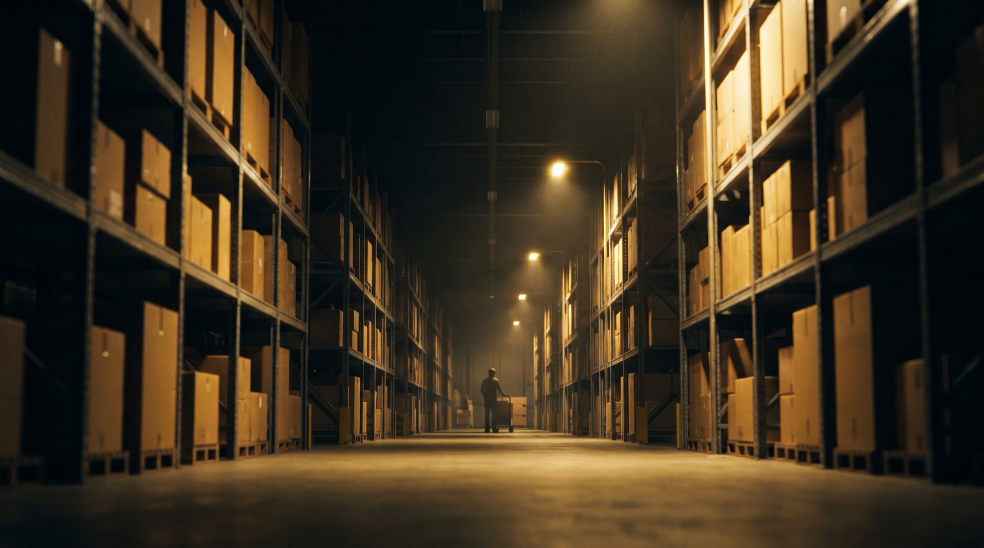 Fulfilment floor at night